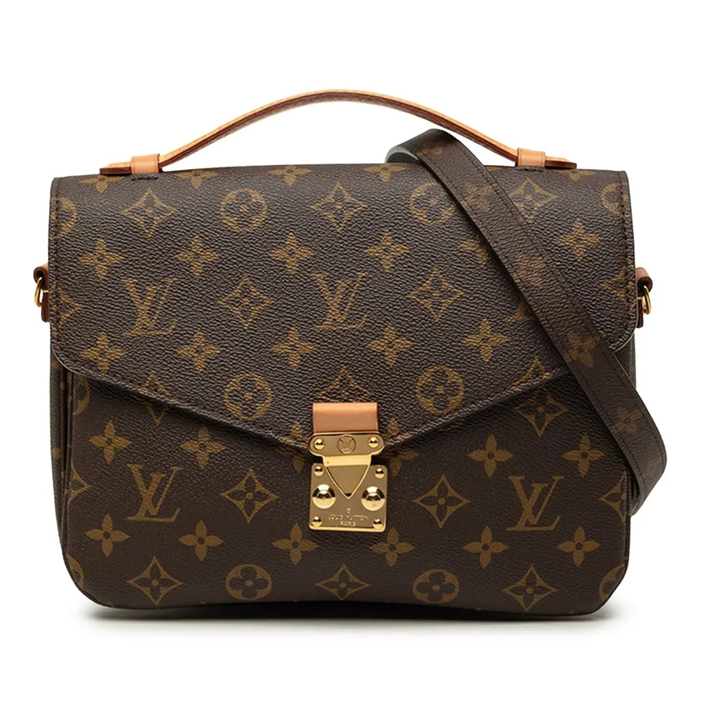 Louis Vuitton Monogram Pochette Metis Brown Very good - Front View