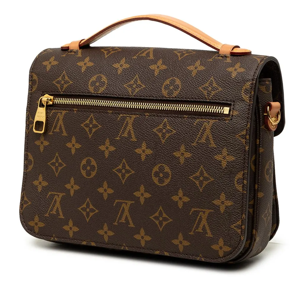 Louis Vuitton Monogram Pochette Metis Brown Very good - Back View