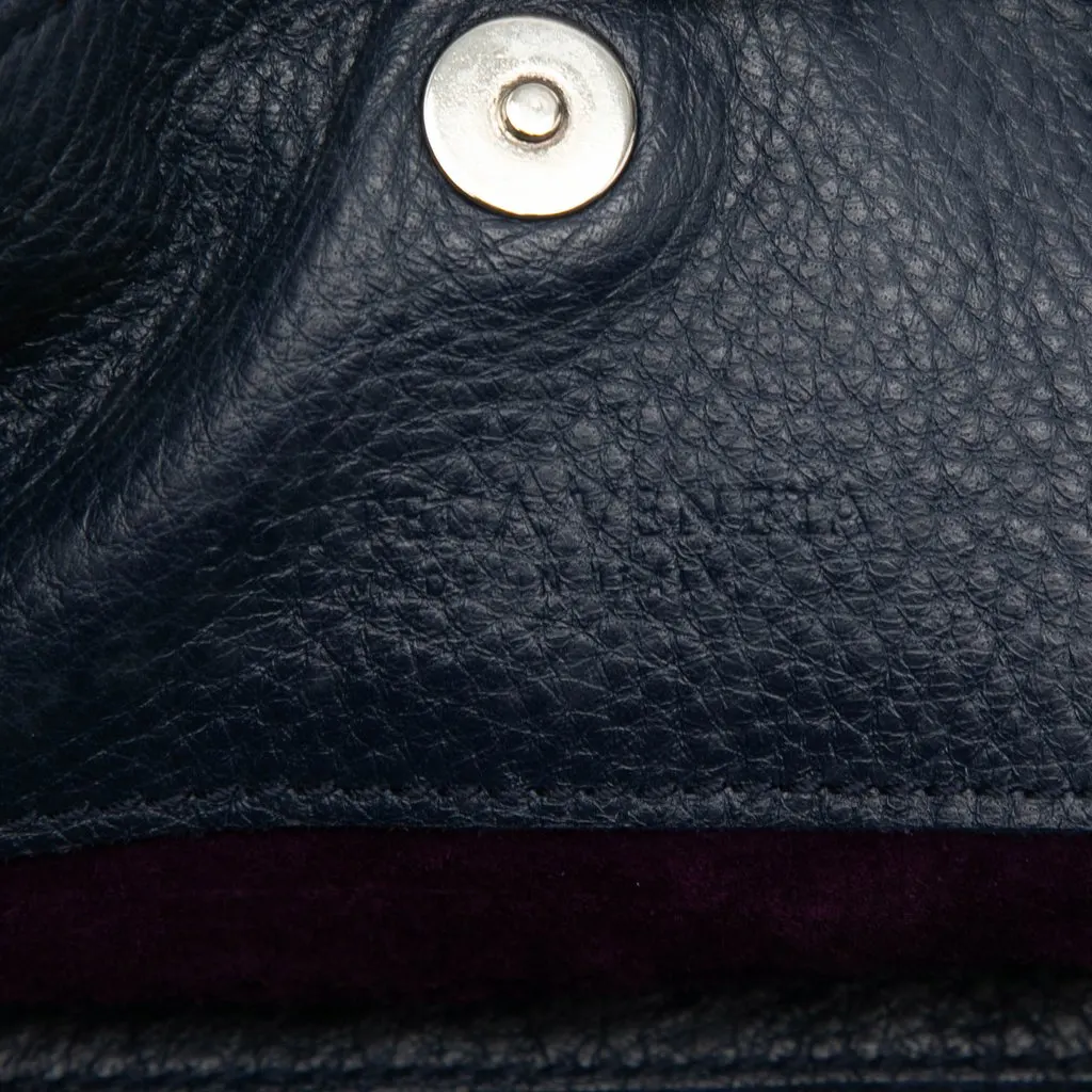 Bottega Veneta Intrecciato Trimmed Cervo Deerskin Hobo Blue Leather Very good - Box View
