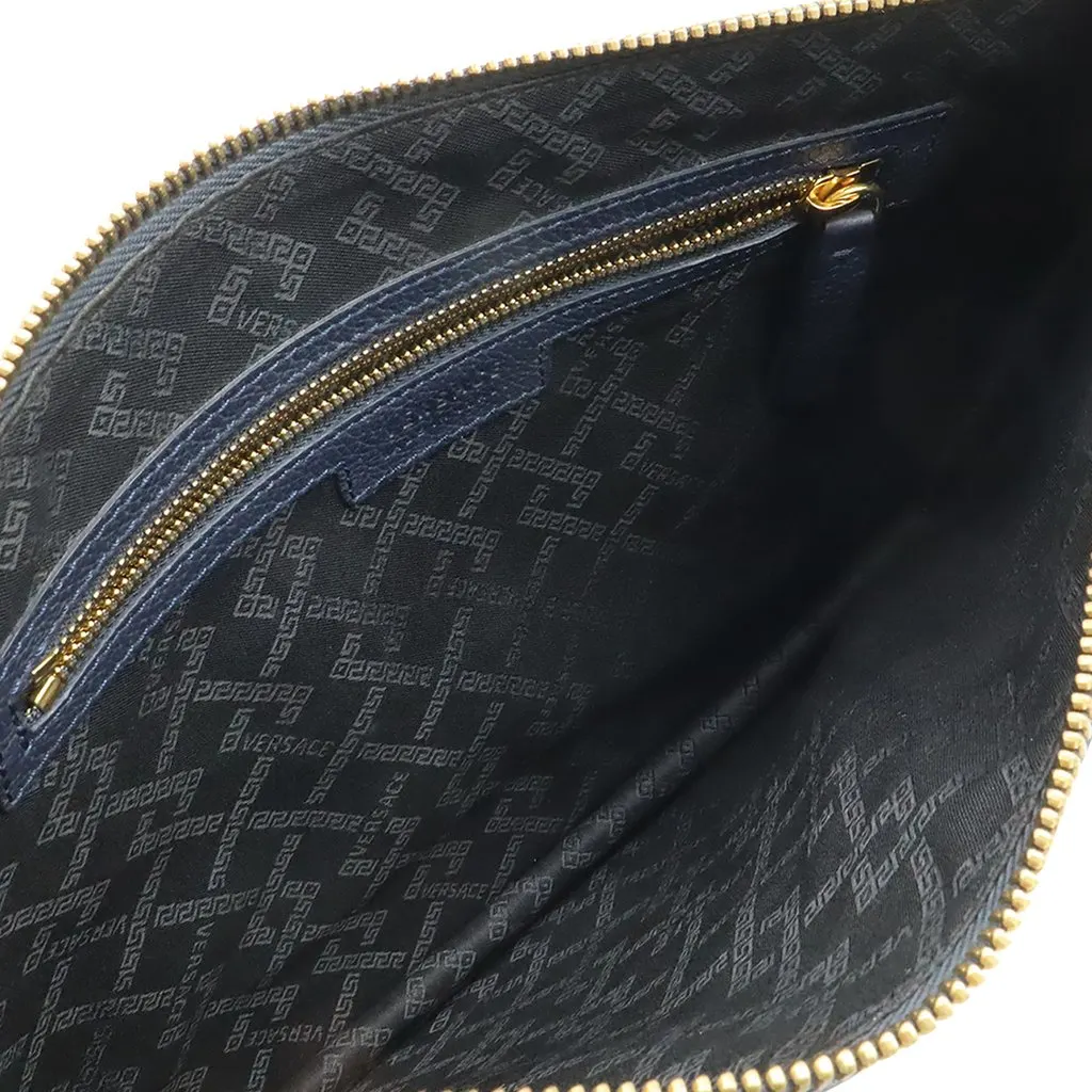 Versace Large La Medusa Palazzo Leather Clutch Black Leather Very good - Inside View