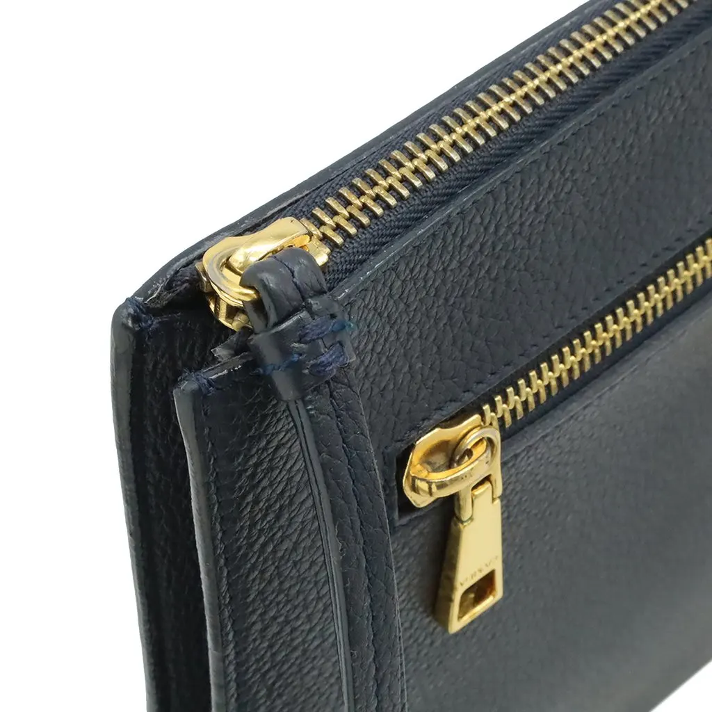 Versace Large La Medusa Palazzo Leather Clutch Black Leather Very good - Box View