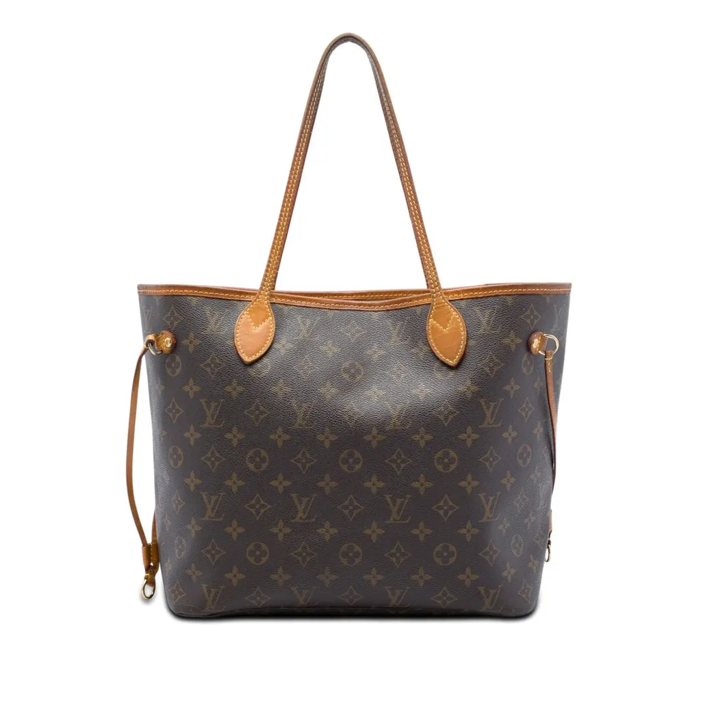 Louis Vuitton Monogram Neverfull MM Brown Very good - Front View