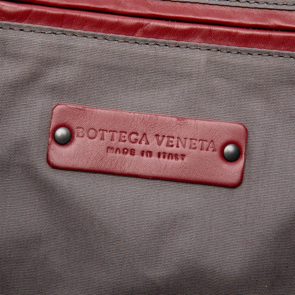Bottega Veneta Maxi Nappa Intrecciato Convertible Tote Red Leather Very good - Box View
