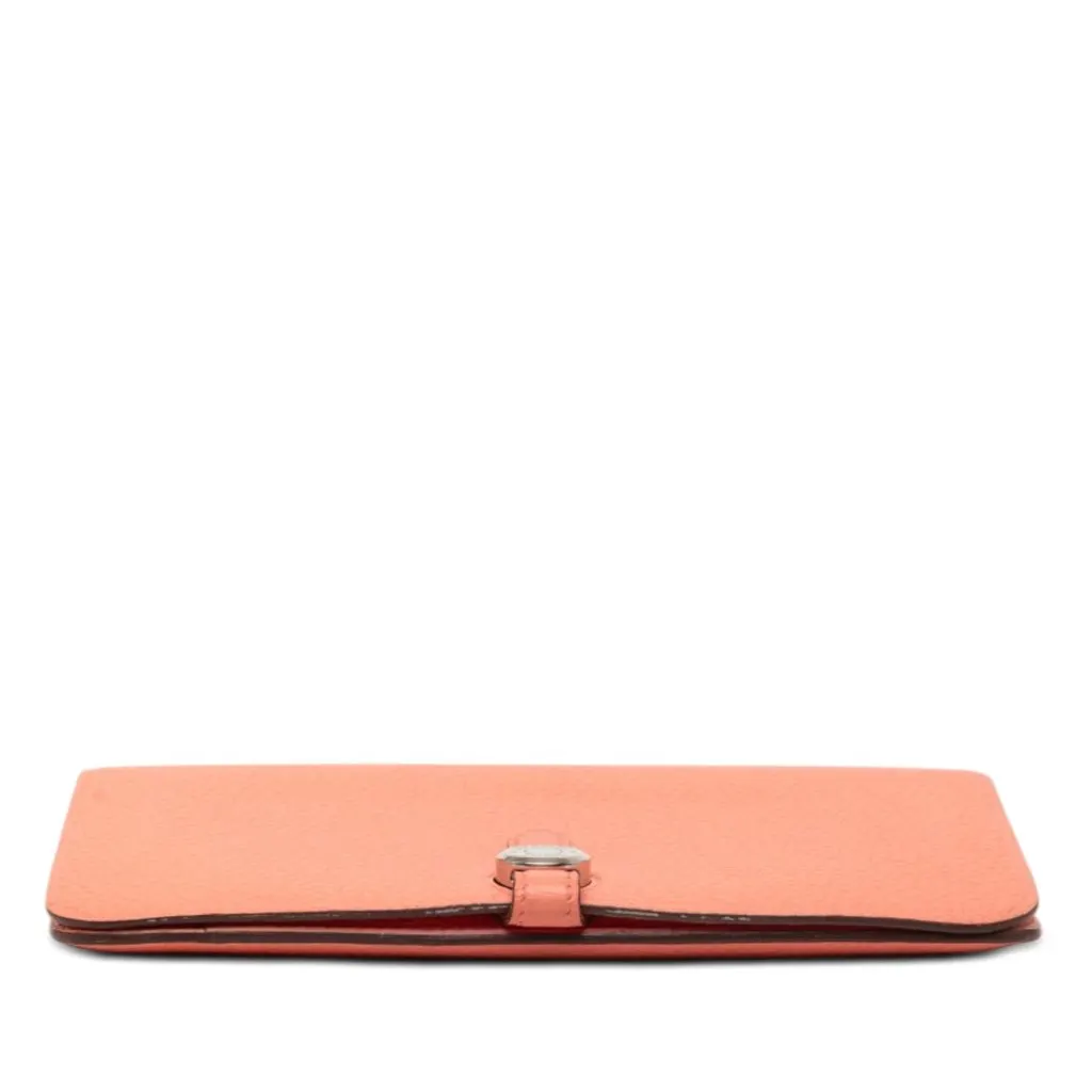 Hermès Togo Dogon Duo Wallet GM Orange Leather Very good - Inside View