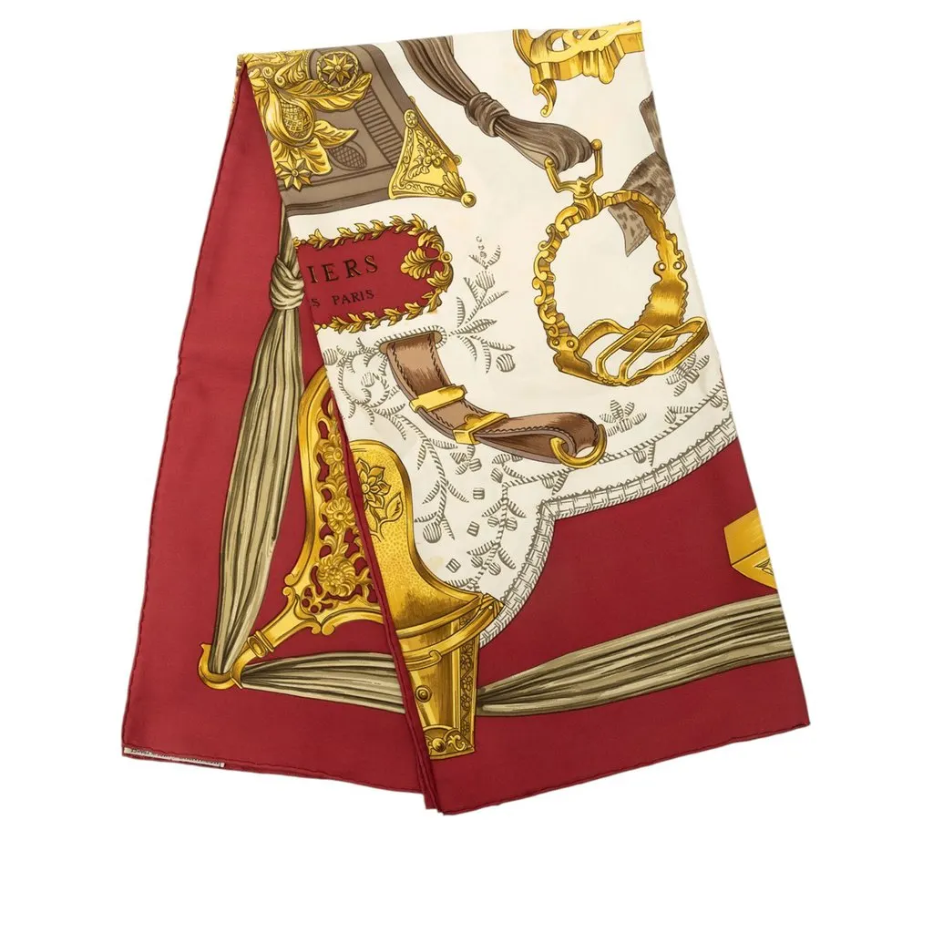 Hermès Etriers Silk Scarf 90