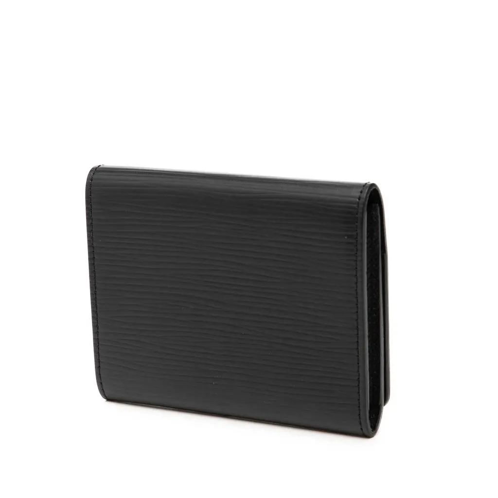 Louis Vuitton Epi Envelope Business Card Holder Black Leather Very good - Back View