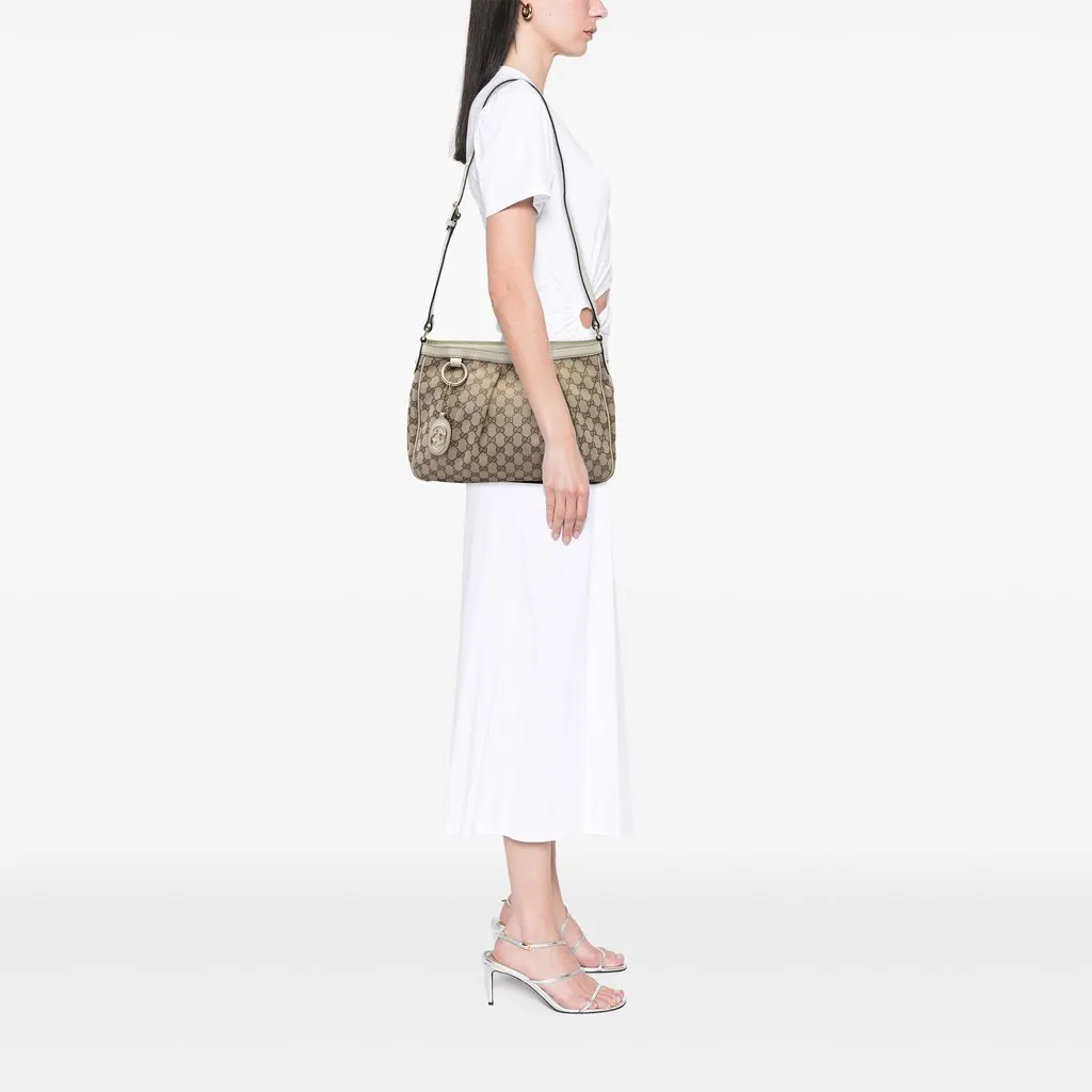 Gucci GG Canvas Sukey Crossbody Beige Canvas Very good - Box View