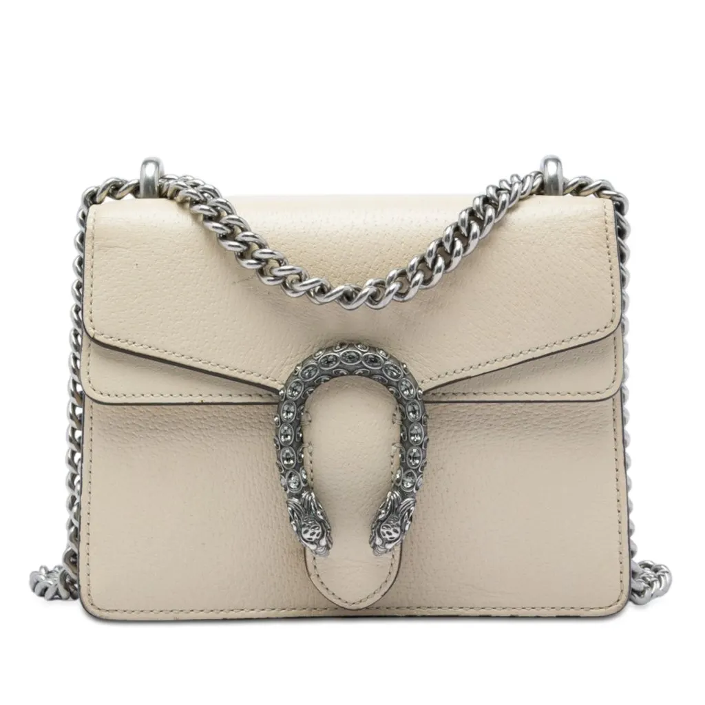 Gucci Small Leather Dionysus Crossbody Brown Leather Very good - Front View