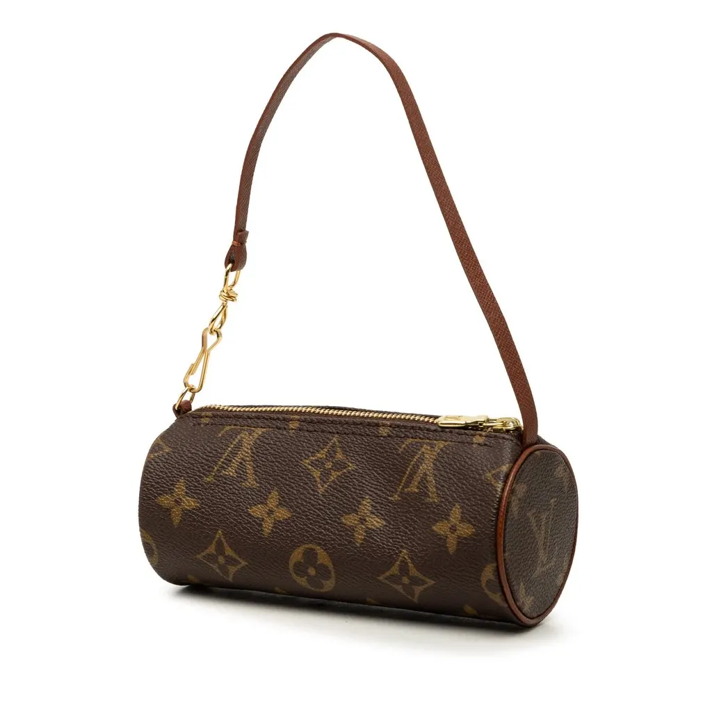 Louis Vuitton Monogram Papillon Pochette Brown Very good - Back View