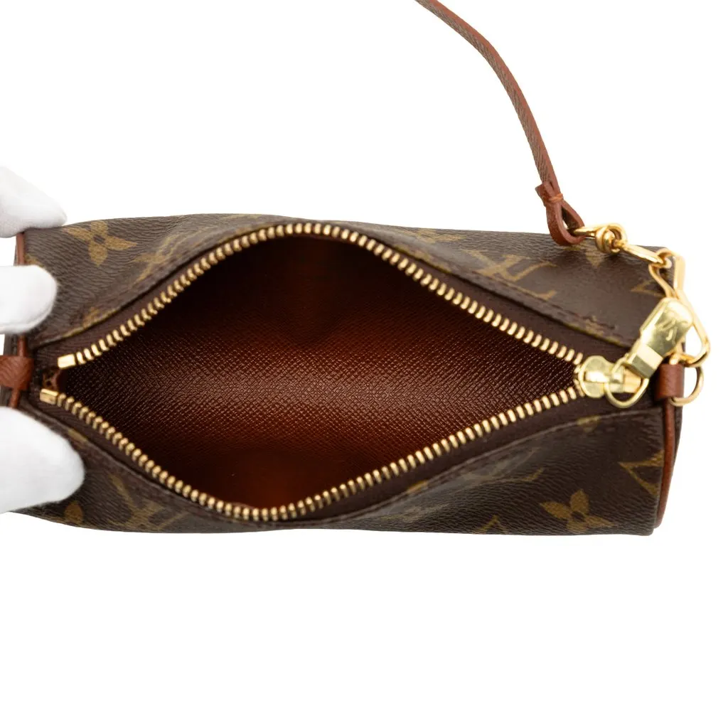 Louis Vuitton Monogram Papillon Pochette Brown Very good - Model View