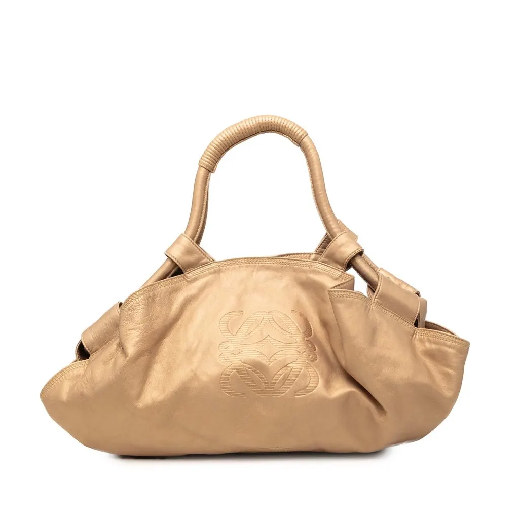 LOEWE Metallic Nappa Aire Gold Leather Very good - Front View