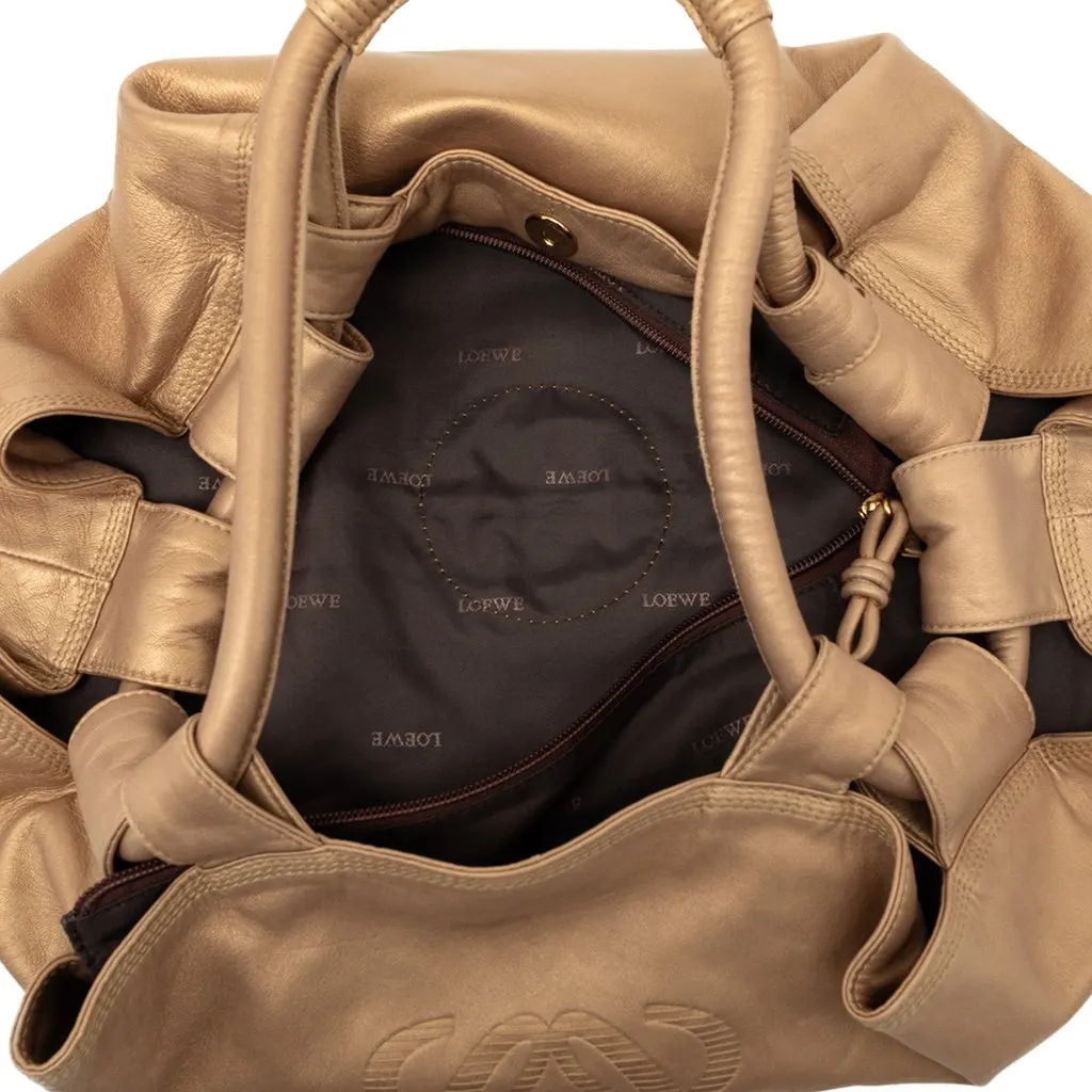 LOEWE Metallic Nappa Aire Gold Leather Very good - Model View