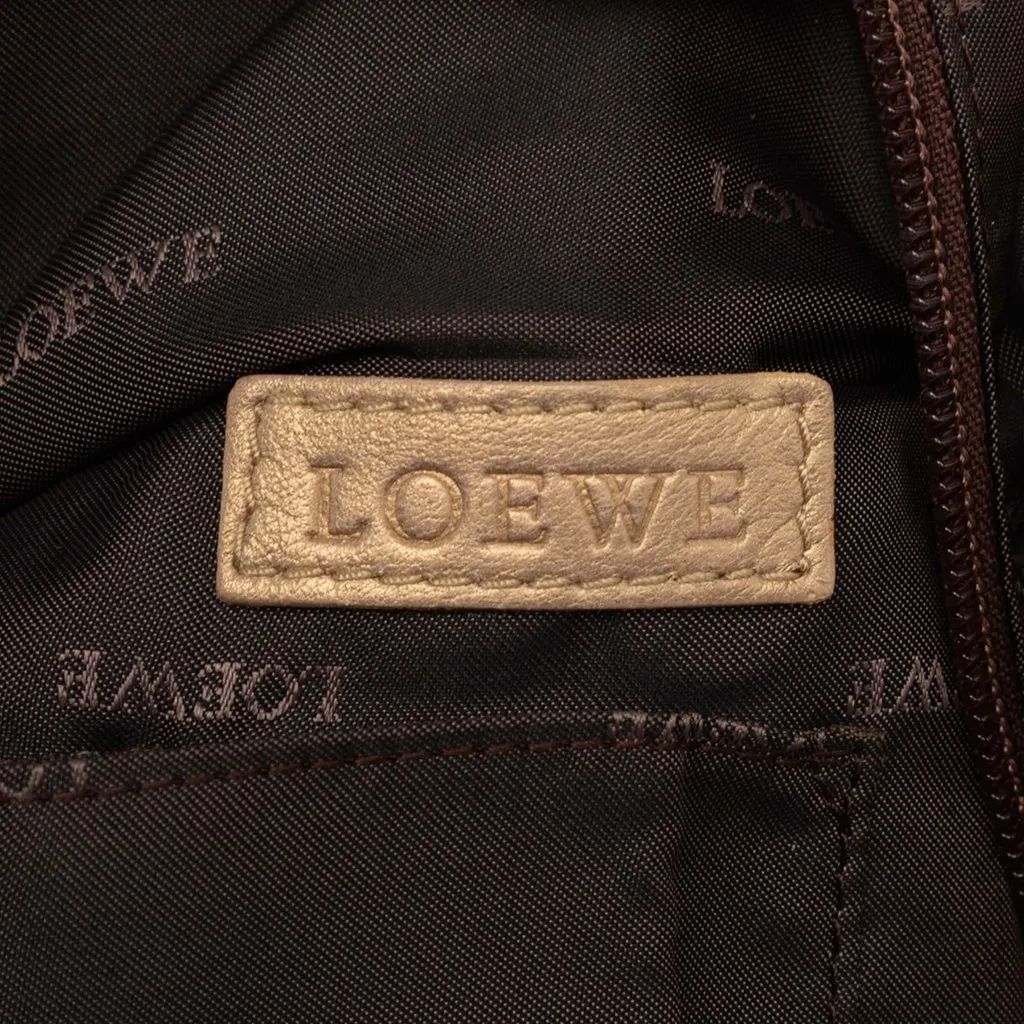 LOEWE Metallic Nappa Aire Gold Leather Very good - Box View