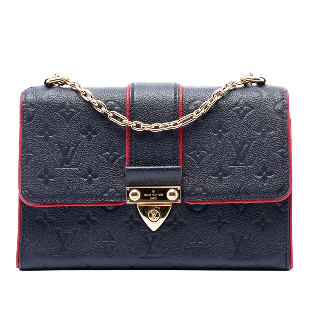 Louis Vuitton Monogram Empreinte Saint Sulpice PM Blue Leather Very good - Front View