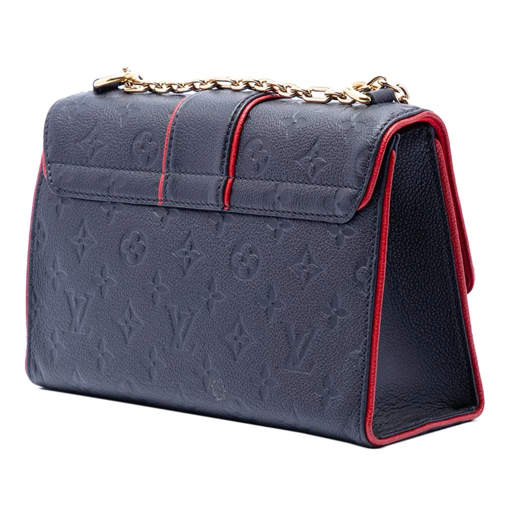 Louis Vuitton Monogram Empreinte Saint Sulpice PM Blue Leather Very good - Back View