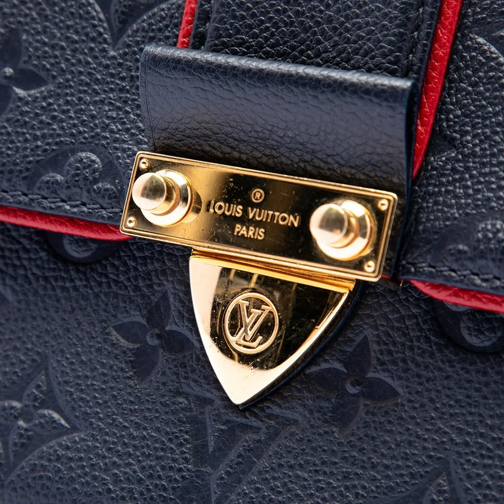 Louis Vuitton Monogram Empreinte Saint Sulpice PM Blue Leather Very good - Box View