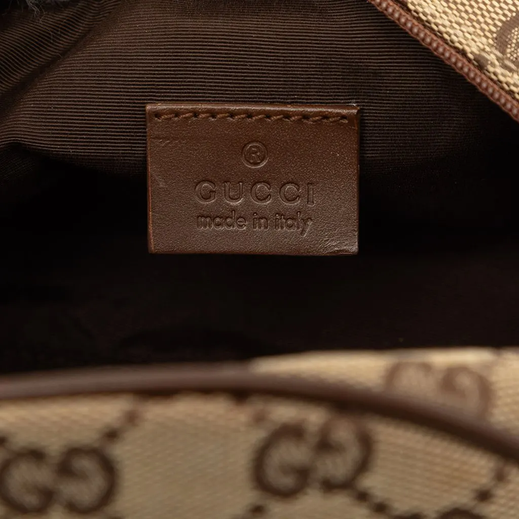 Gucci GG Canvas Shoulder Bag Beige Canvas Very good - Box View