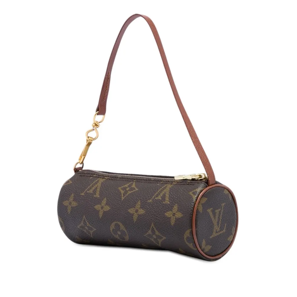 Louis Vuitton Monogram Papillon Pochette Brown Canvas Very good - Back View
