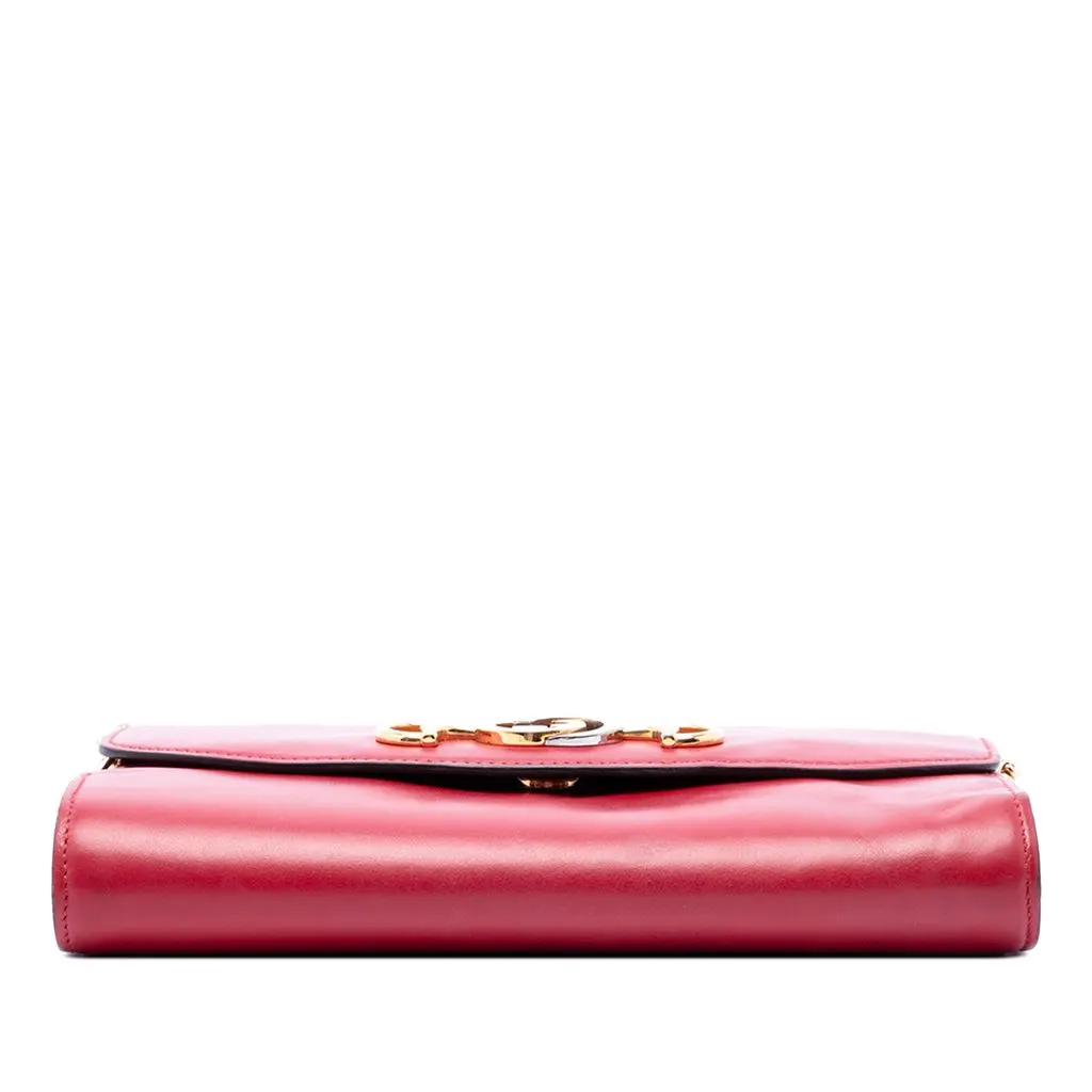 Gucci Small Leather Zumi Satchel Red Leather Good - Inside View