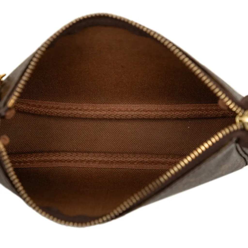 Louis Vuitton Monogram Mini Pochette Accessoires Brown Canvas Very good - Model View