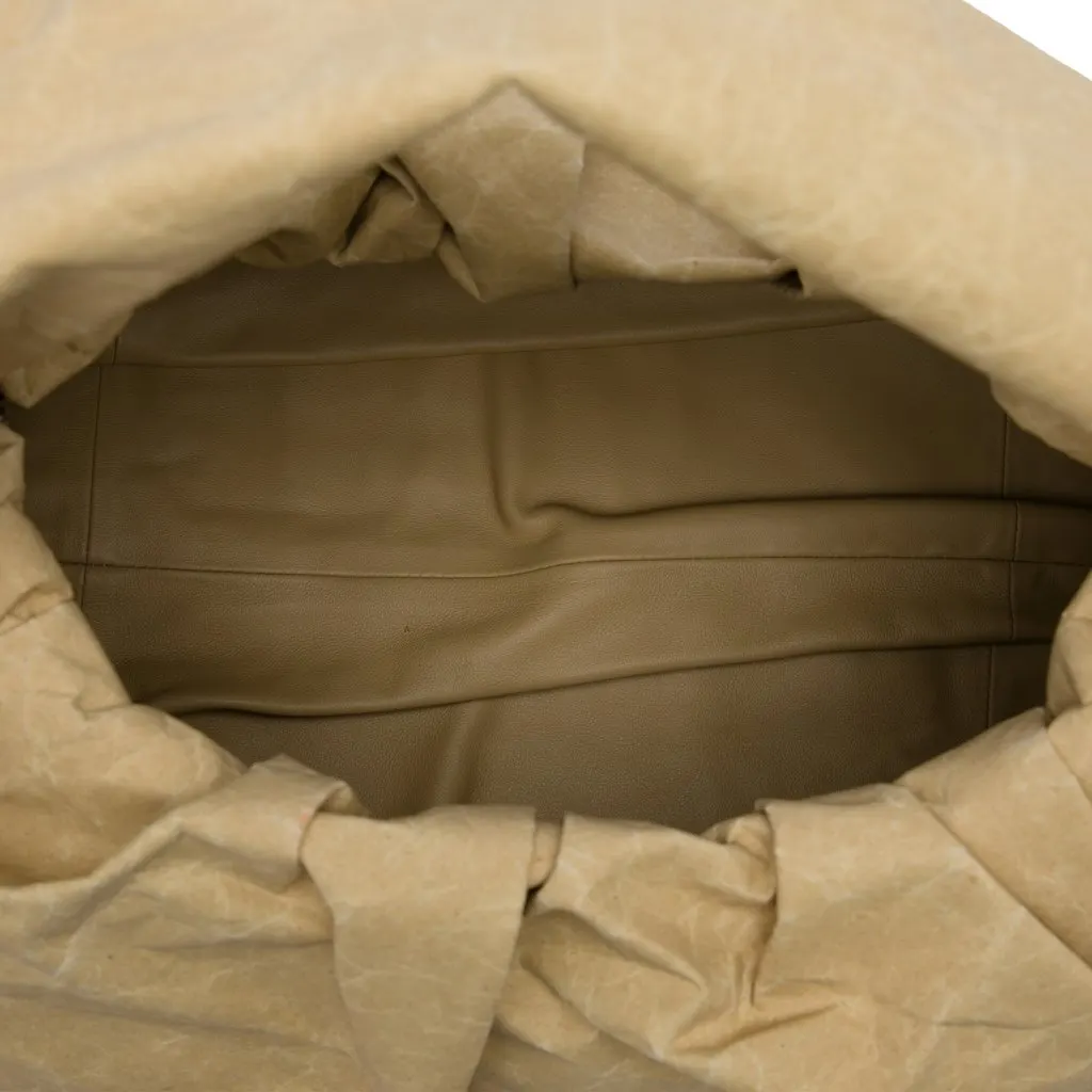 Bottega Veneta Large Kraft Paper The Shoulder Pouch Beige Polyester Very good - Model View