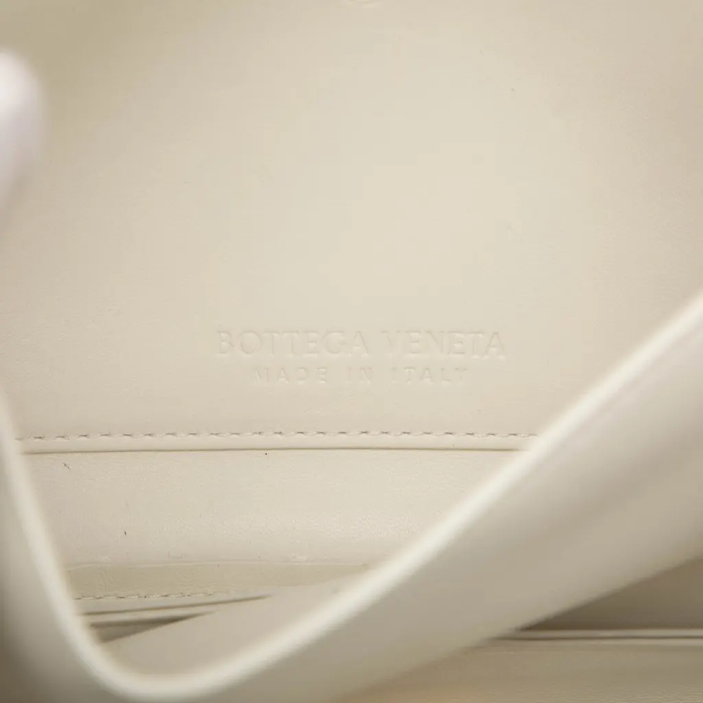 Bottega Veneta Small Leather Mount Envelope Chain Bag White Leather Very good - Box View