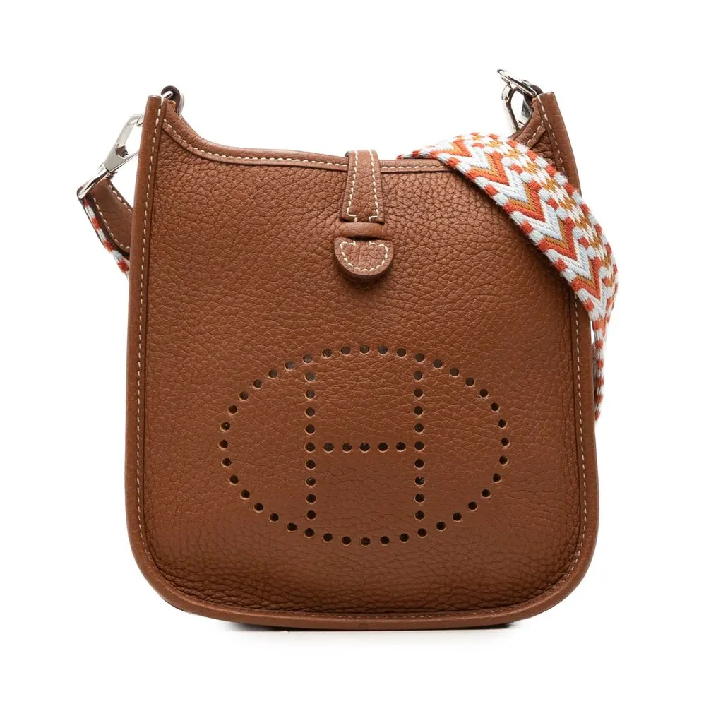 Hermès Clemence Evelyne 16 Amazone Brown Leather Very good - Front View