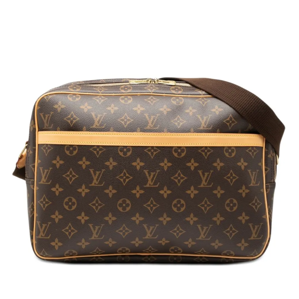 Louis Vuitton Monogram Reporter GM Brown Very good - Front View