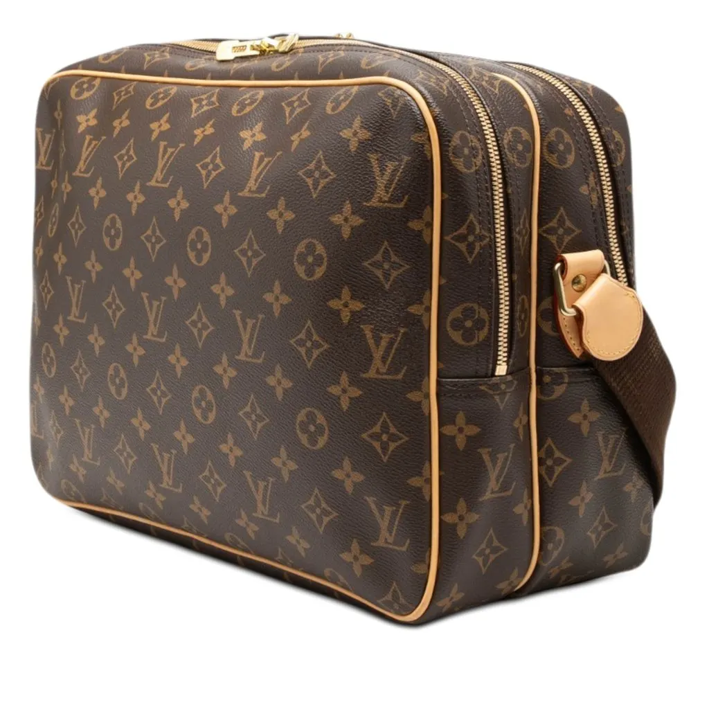 Louis Vuitton Monogram Reporter GM Brown Very good - Back View