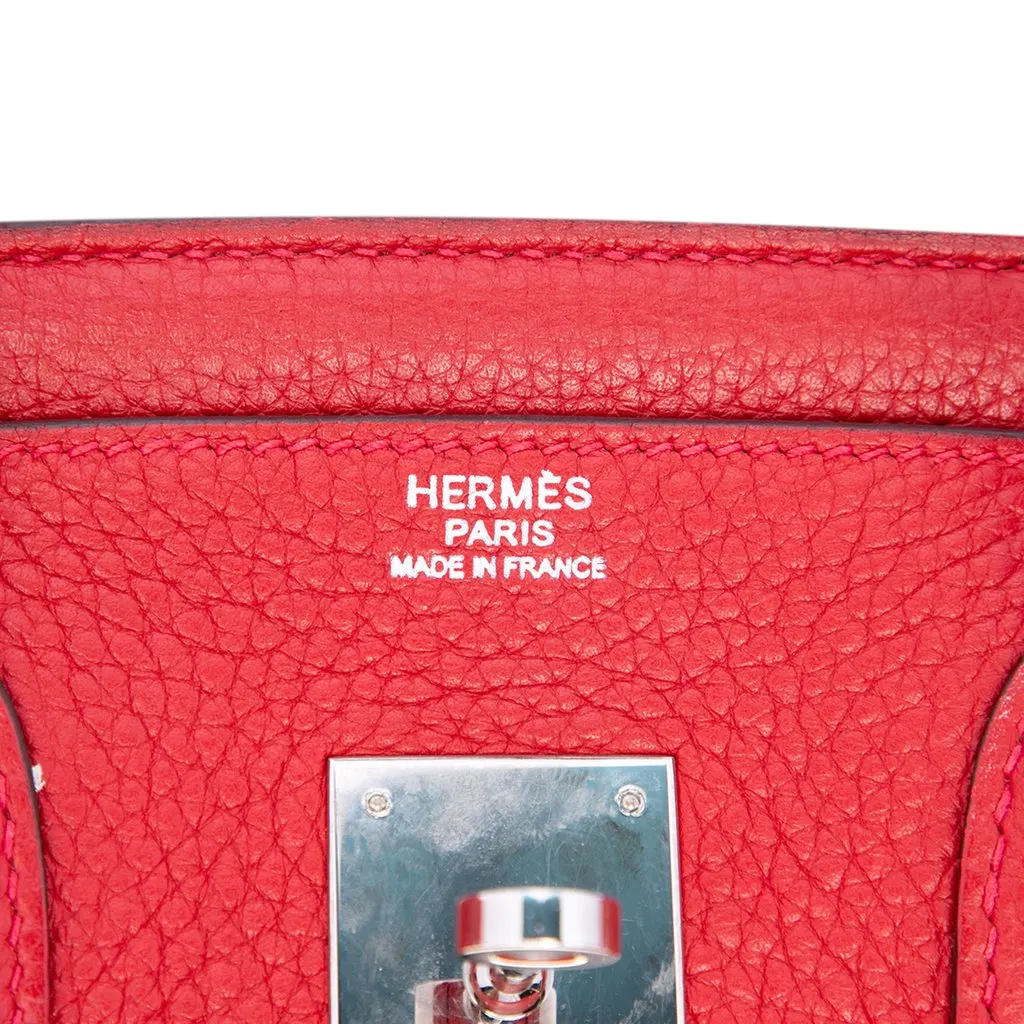Hermès Togo Birkin Retourne 30 Red Leather Very good - Box View