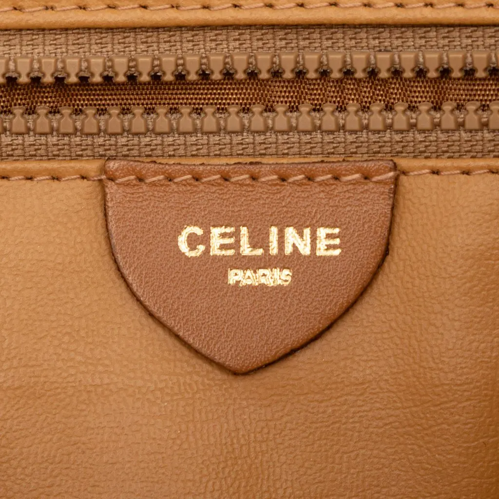 Celine Macadam Coated Canvas Crossbody Brown Good - Box View