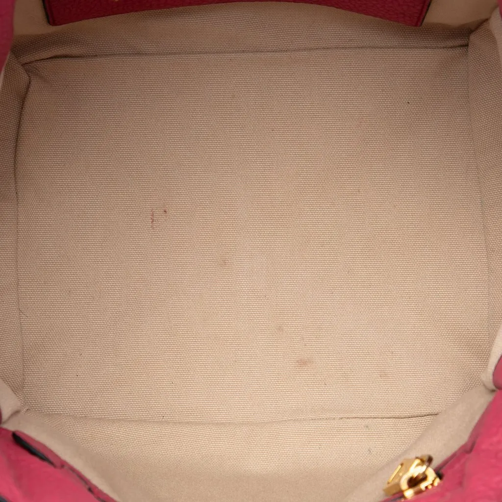 Prada Vitello Daino Tote Pink Leather Very good - Model View