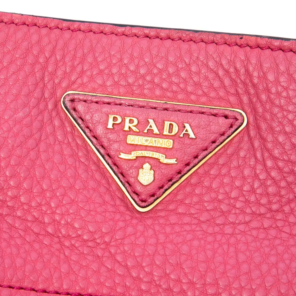 Prada Vitello Daino Tote Pink Leather Very good - Box View
