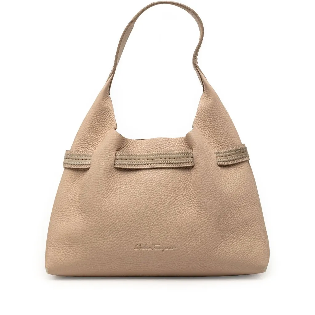 Salvatore Ferragamo محبب جلد كتف حقيبة