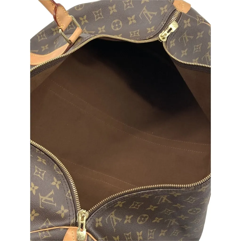 Louis Vuitton Monogram Keepall 55 Brown Canvas Very good - Back View