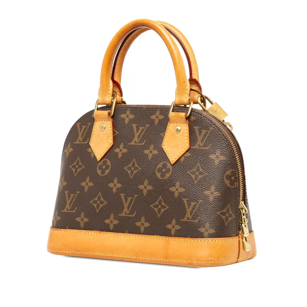 Louis Vuitton Monogram Alma BB Brown Canvas Very good - Back View