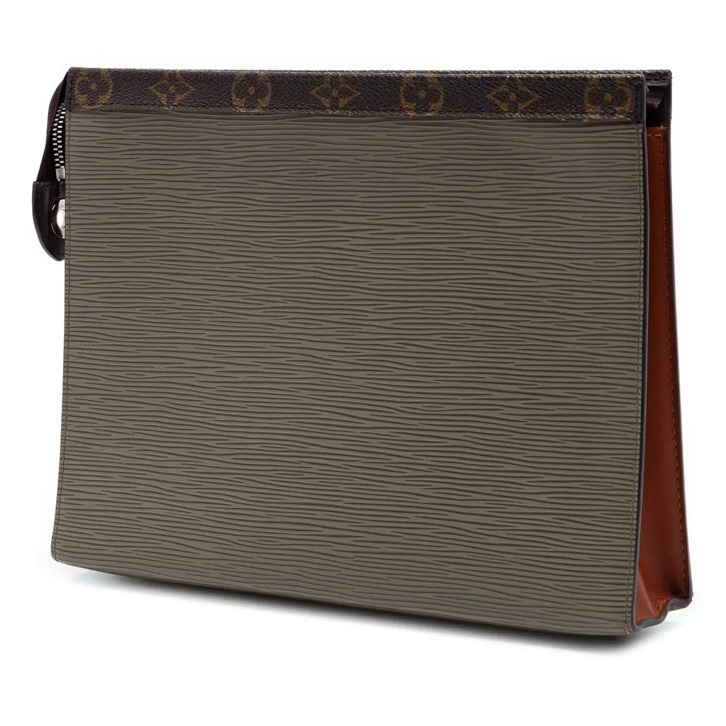 Louis Vuitton Epi Pochette Voyage MM Brown Leather Very good - Back View