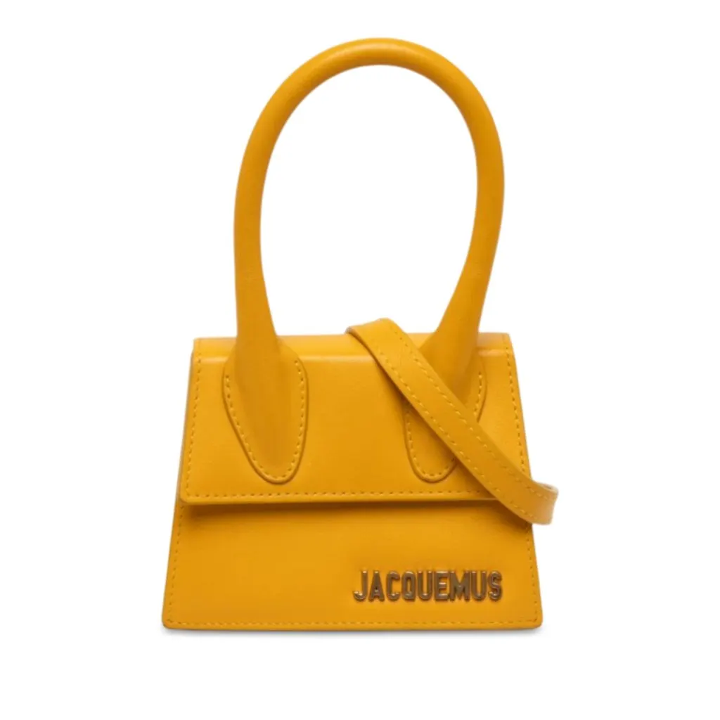 Jacquemus Mini Leather Le Chiquito Yellow Leather Very good - Front View