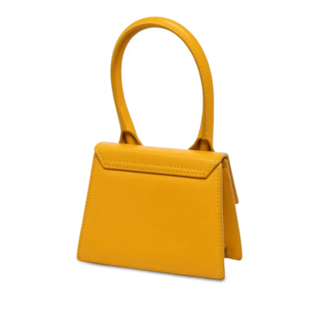 Jacquemus Mini Leather Le Chiquito Yellow Leather Very good - Back View