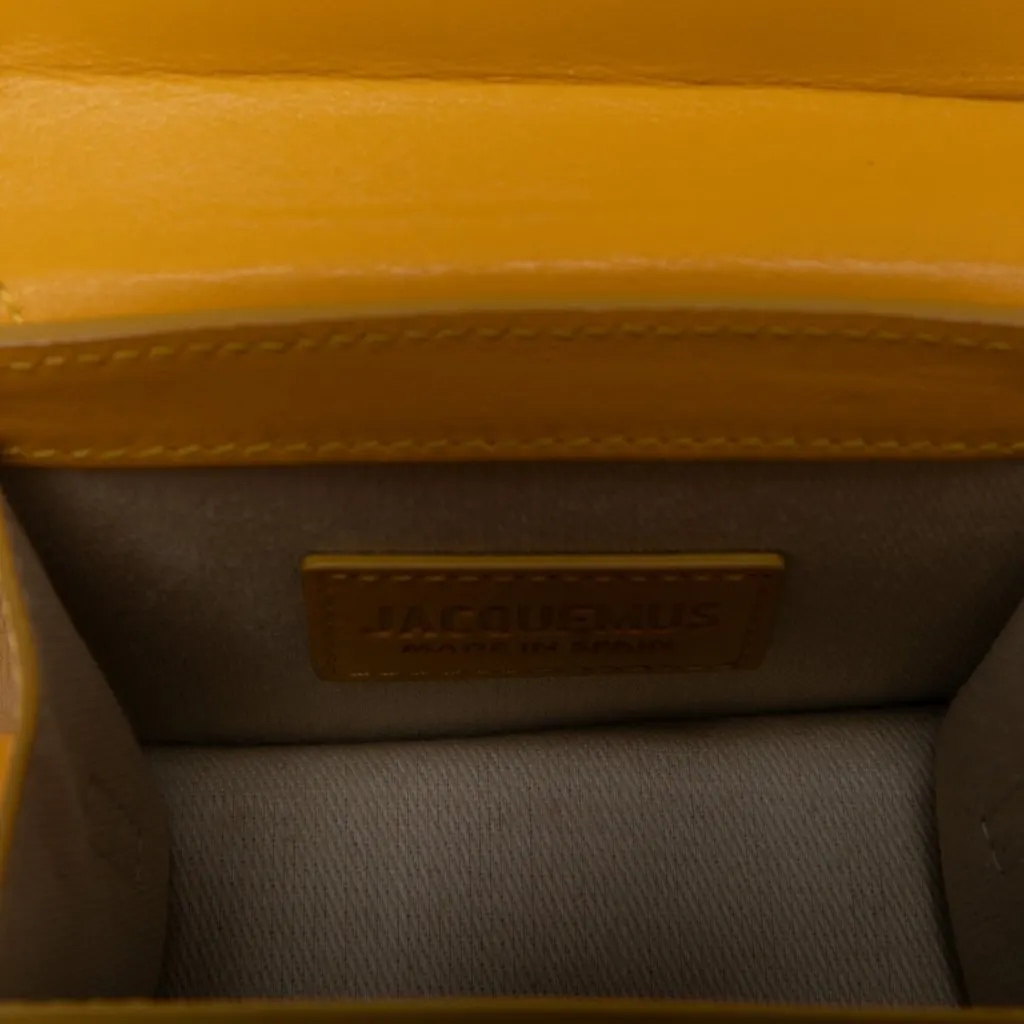 Jacquemus Mini Leather Le Chiquito Yellow Leather Very good - Model View