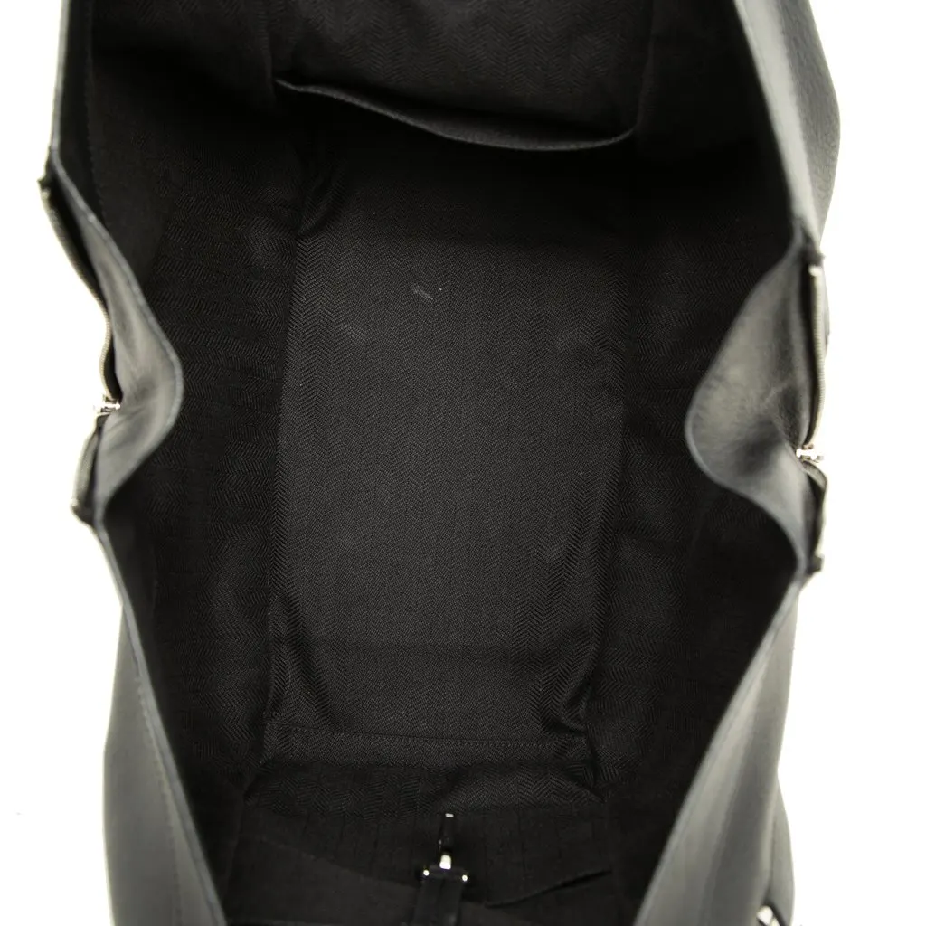 Loewe Small Leather Hammock Satchel Black Leather Good - Model View