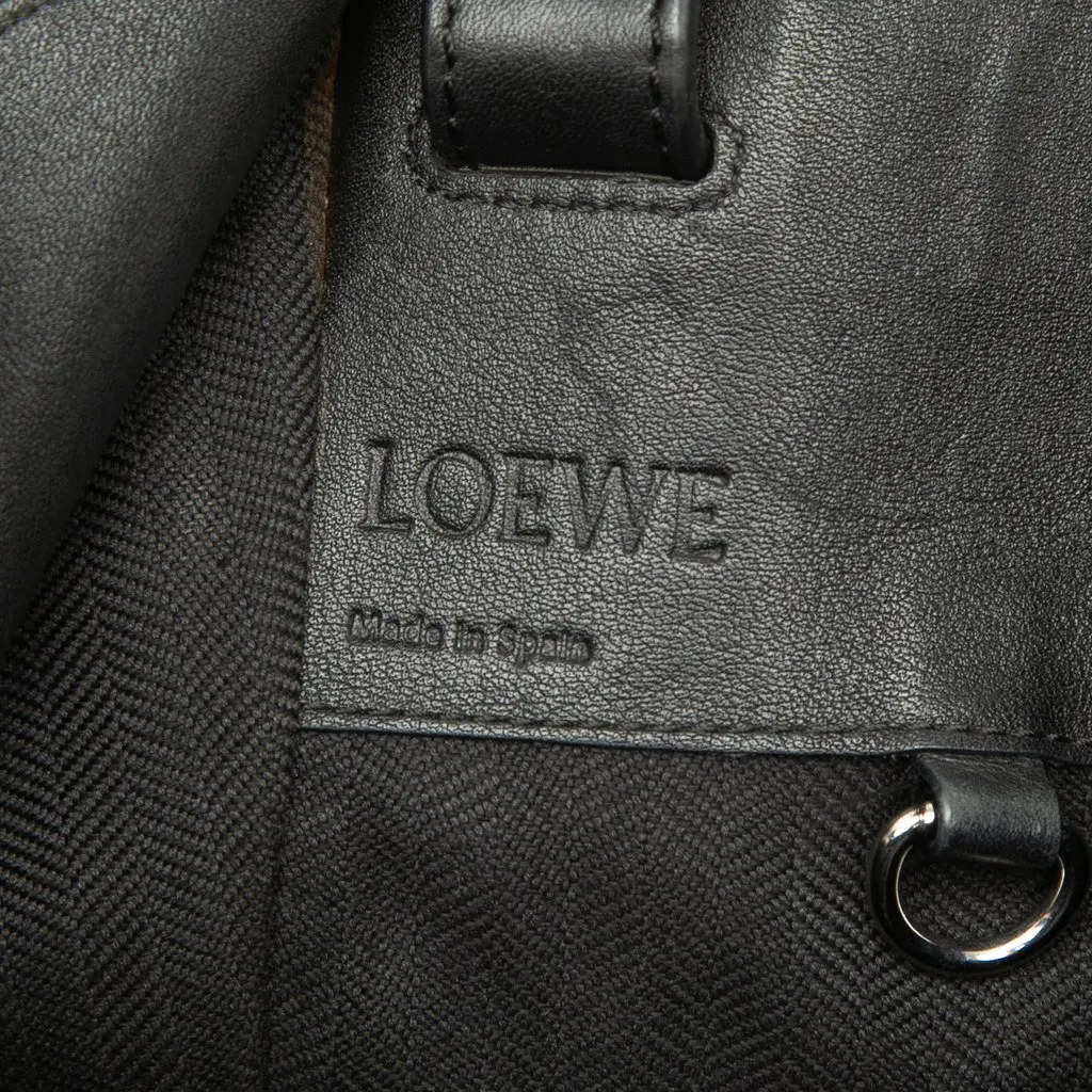 Loewe Small Leather Hammock Satchel Black Leather Good - Box View