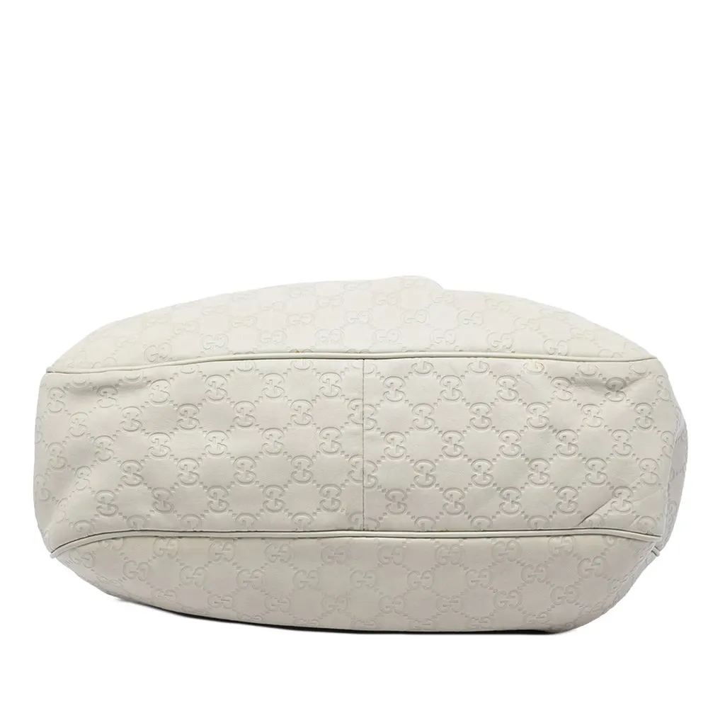 Gucci Guccissima Sukey Crossbody White Leather Very good - Inside View