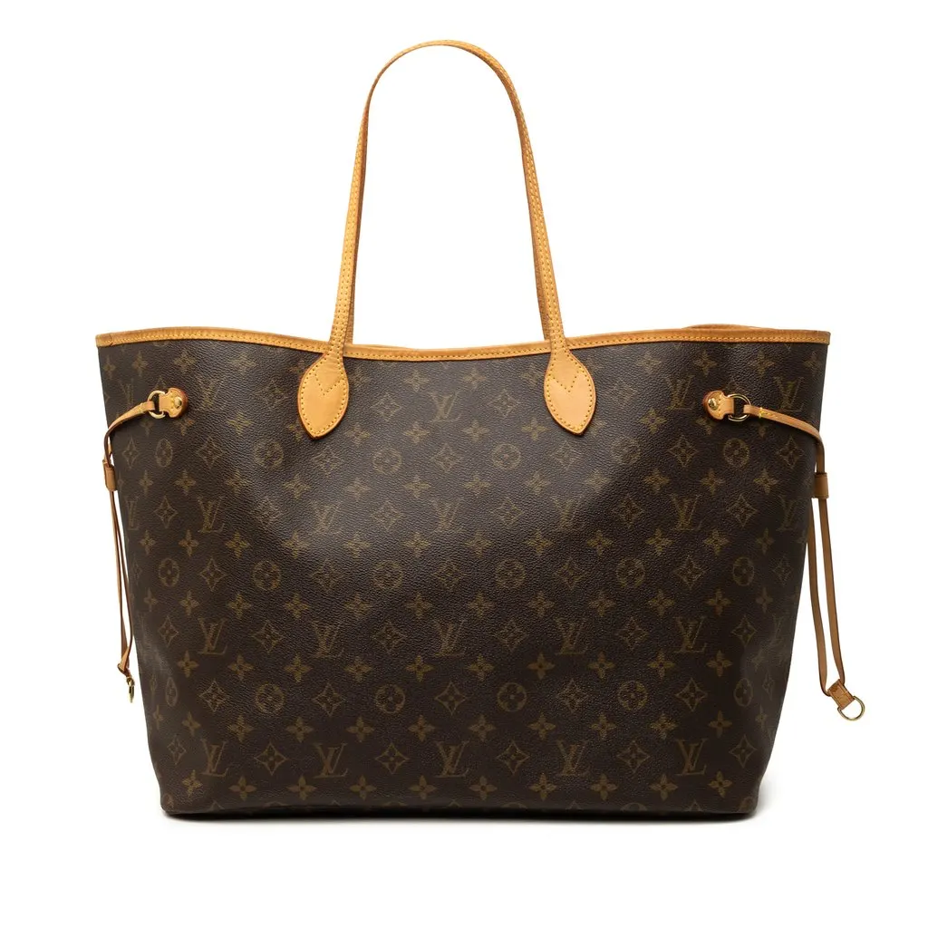 Louis Vuitton Monogram Neverfull GM Brown Very good - Front View