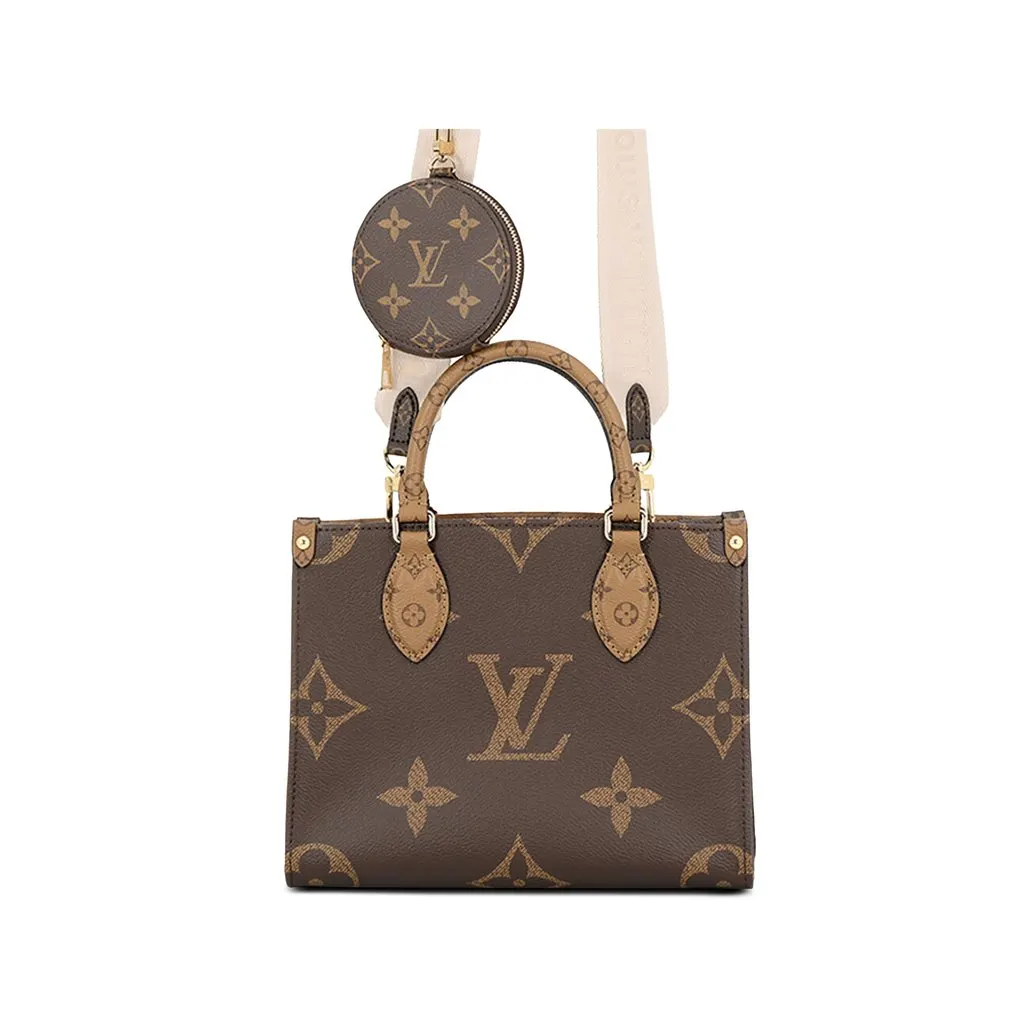 Louis Vuitton Monogram Reverse Giant OnTheGo PM Brown Canvas Very good - Front View
