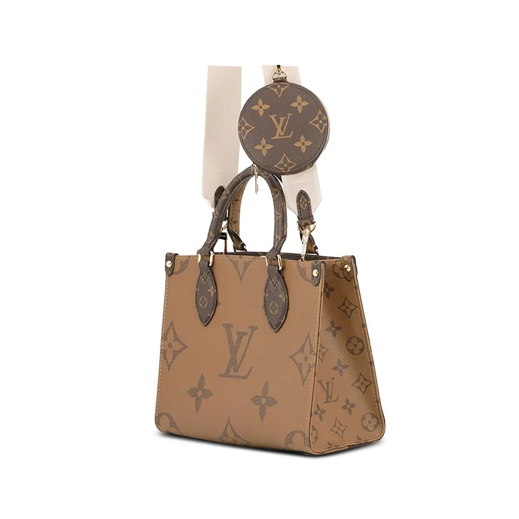 Louis Vuitton Monogram Reverse Giant OnTheGo PM Brown Canvas Very good - Back View