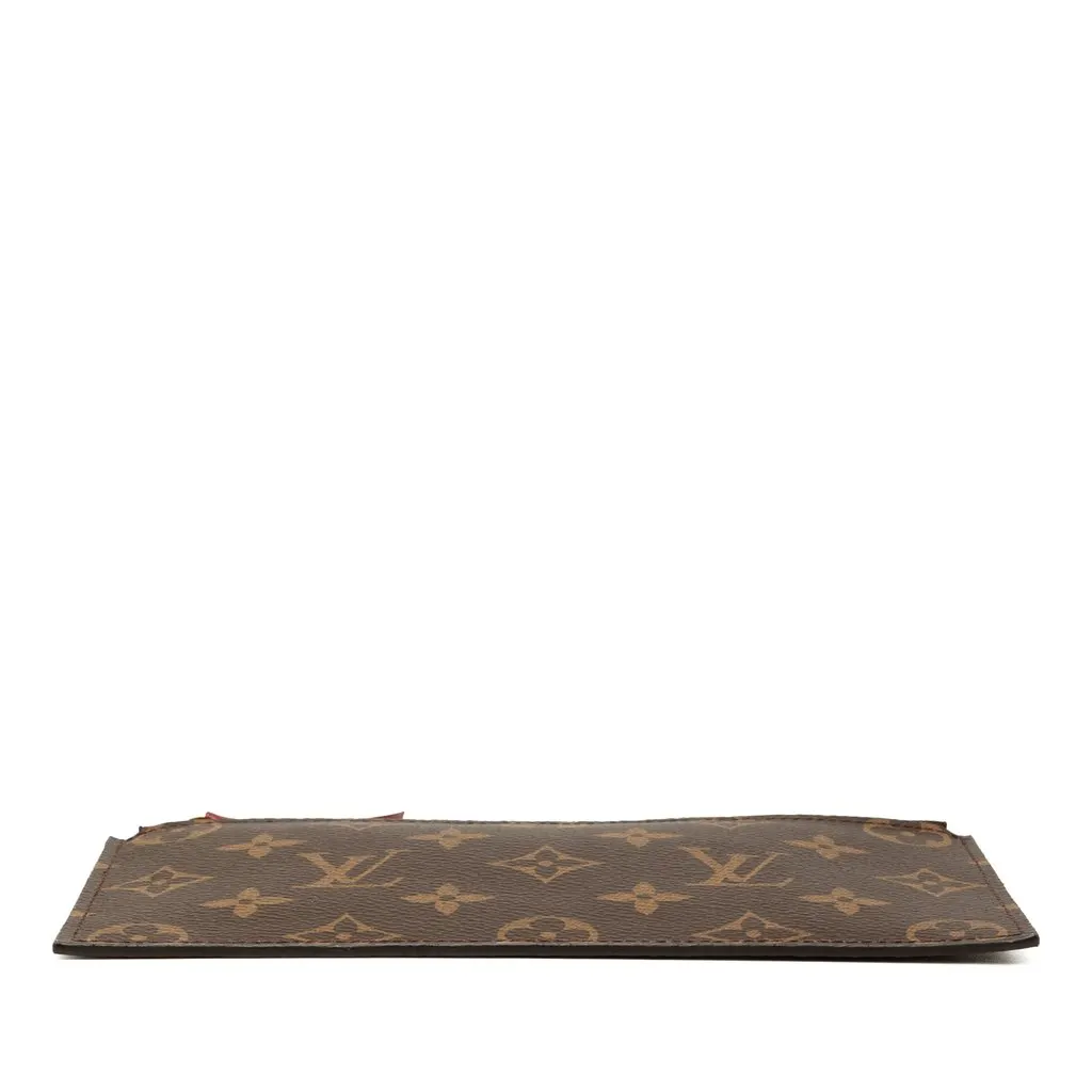 Louis Vuitton Monogram Pochette Felicie Zippered Insert Brown Canvas Good - Inside View