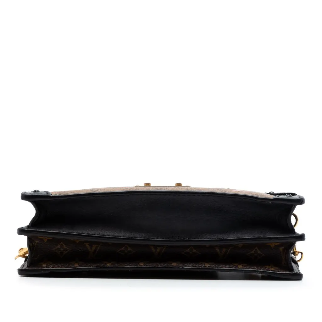 Louis Vuitton Monogram Reverse Trunk Clutch Brown Very good - Inside View