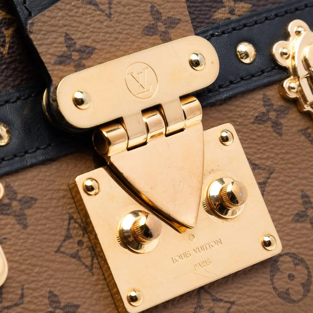 Louis Vuitton Monogram Reverse Trunk Clutch Brown Very good - Box View