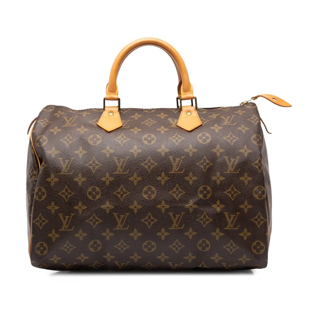 Louis Vuitton Monogram Speedy 35 Brown Canvas Very good - Front View